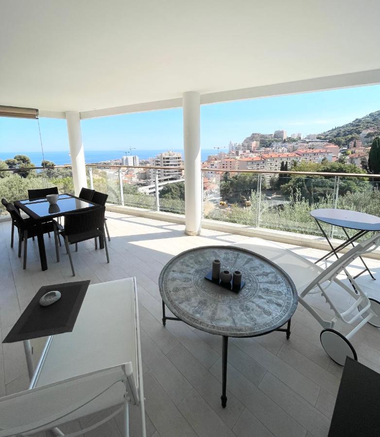 Grand 3 pièces avec terrasse vue mer tout confort Beausoleil Esterno foto